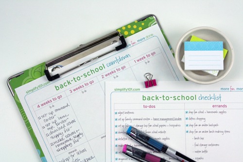 back to school countdown and checklist