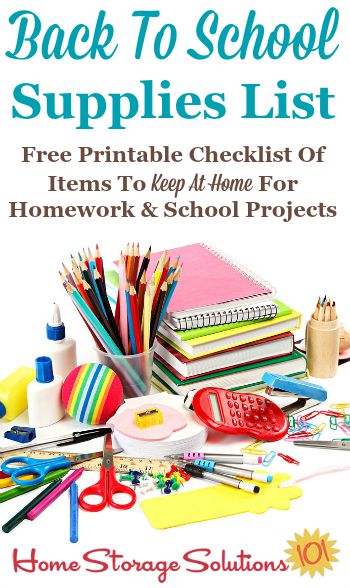 FREE! - Back to School Supplies List - Checklist - Twinkl