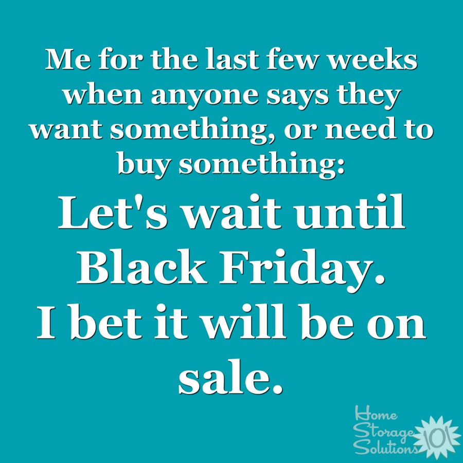 Let's wait until Black Friday. I bet it will be on sale {best Black Friday through Cyber Monday deals, on Home Storage Solutions 101}