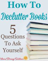 5 questions to ask when decluttering books