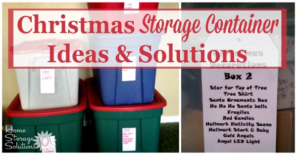 Link Products christmas holiday round storage containers - seasonal