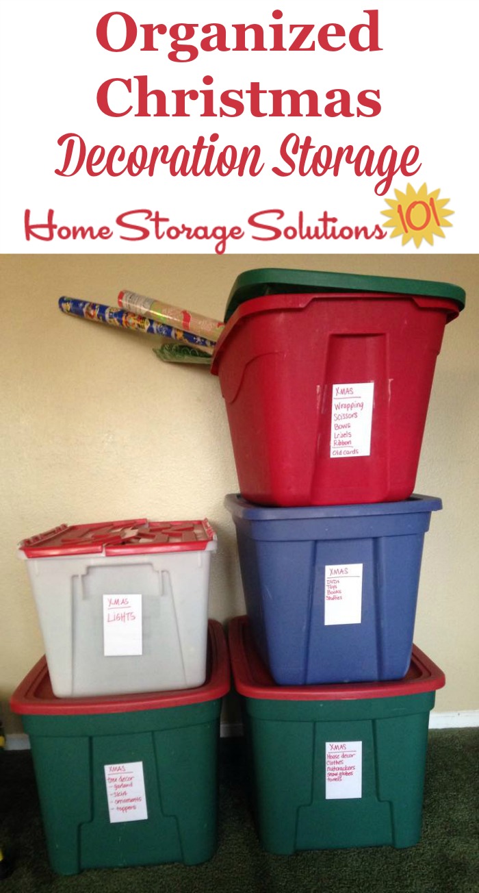 Christmas Storage Containers Festive Way To Hold Your Holiday Decorations