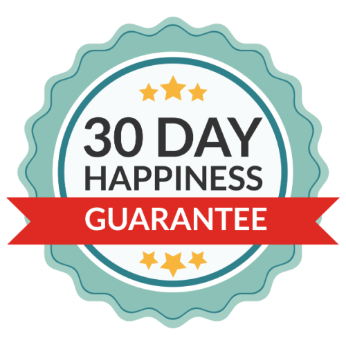 There's a 30 day happiness guarantee for this bundle!