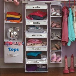 School week clothes organizer top