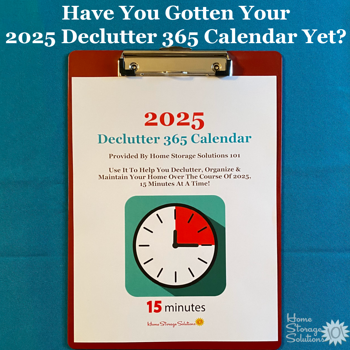 Get the full 2025 Declutter 365 calendar, a step by step plan to get your home decluttered without overwhelm {on Home Storage Solutions 101} Get the full 2025 Declutter 365 calendar, a step by step plan to get your home decluttered without overwhelm {on Home Storage Solutions 101} #Declutter365 #DeclutteringHome #DeclutterTips