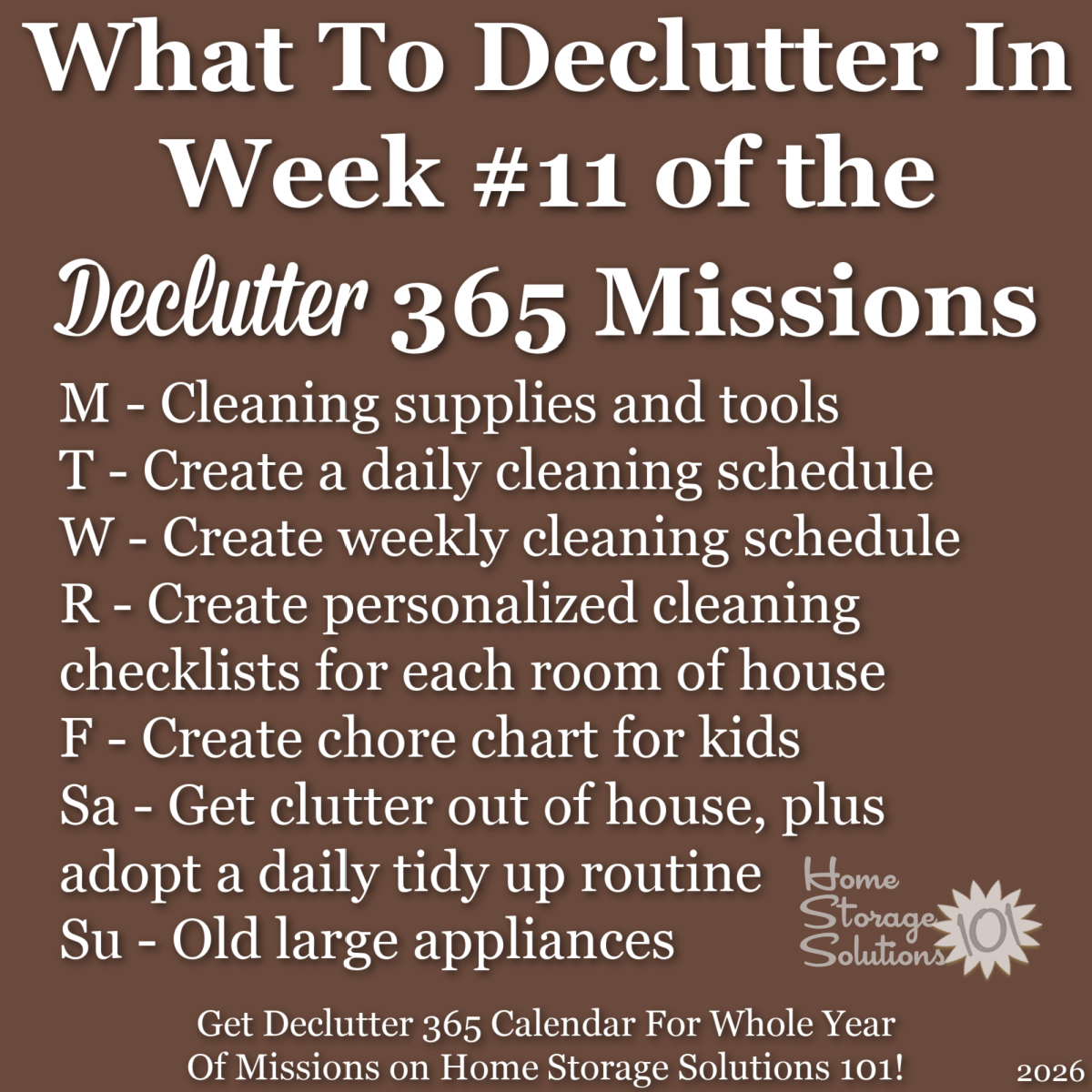 What to declutter in week #11 of the Declutter 365 missions {get a Declutter 365 calendar for a whole year of missions on Home Storage Solutions 101!}