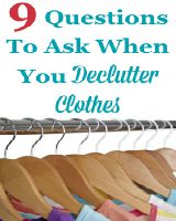9 questions to ask when you declutter clothes
