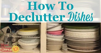 How to declutter dishes