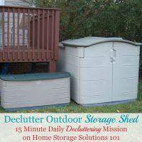 How to declutter your outdoor storage shed