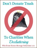 don't donate trash