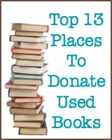 top 13 places to donate used books