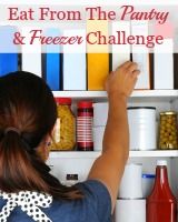 eat from the pantry and freezer challenge