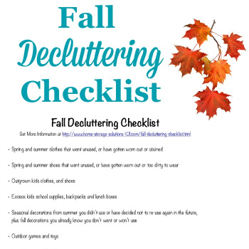 fall decluttering checklist