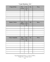printable freezer inventory form
