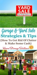 Garage and yard sale strategies and tips