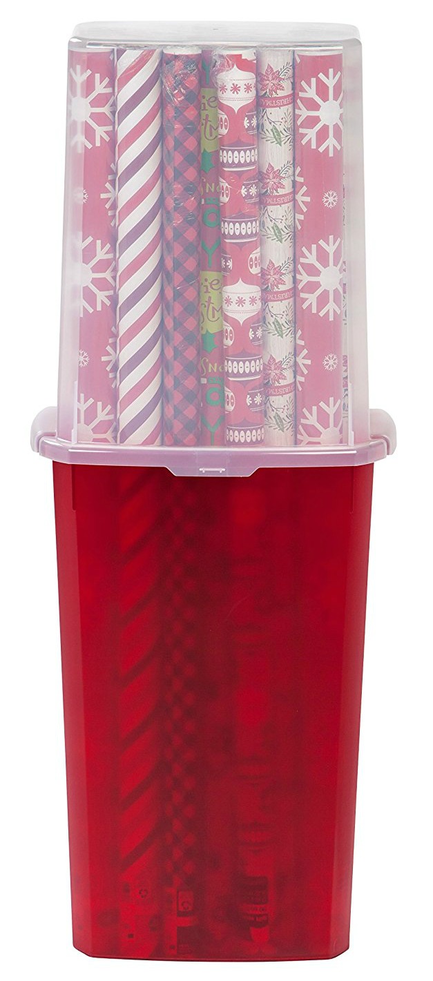 Wrapping Paper & Gift Wrap Storage Container: Ideal For Long Rolls