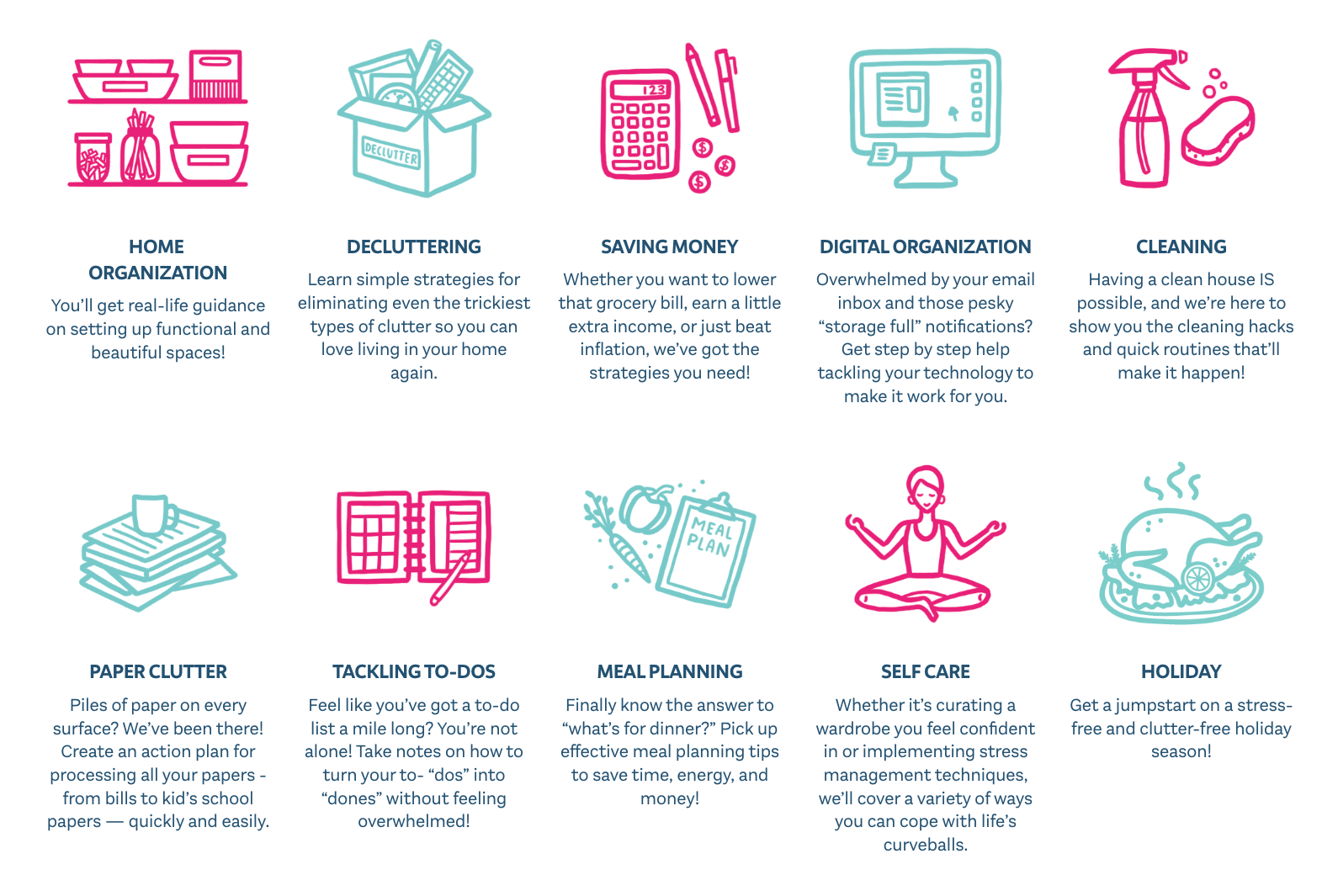 What you'll learn during Get Organized HQ 2025