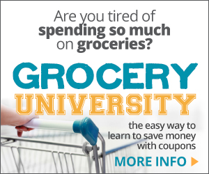 Grocery University review, for 2+ hour audio couponing course, to save money on your groceries {on Home Storage Solutions 101}