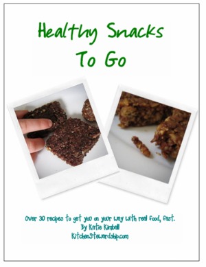 healthy snacks to go ebook