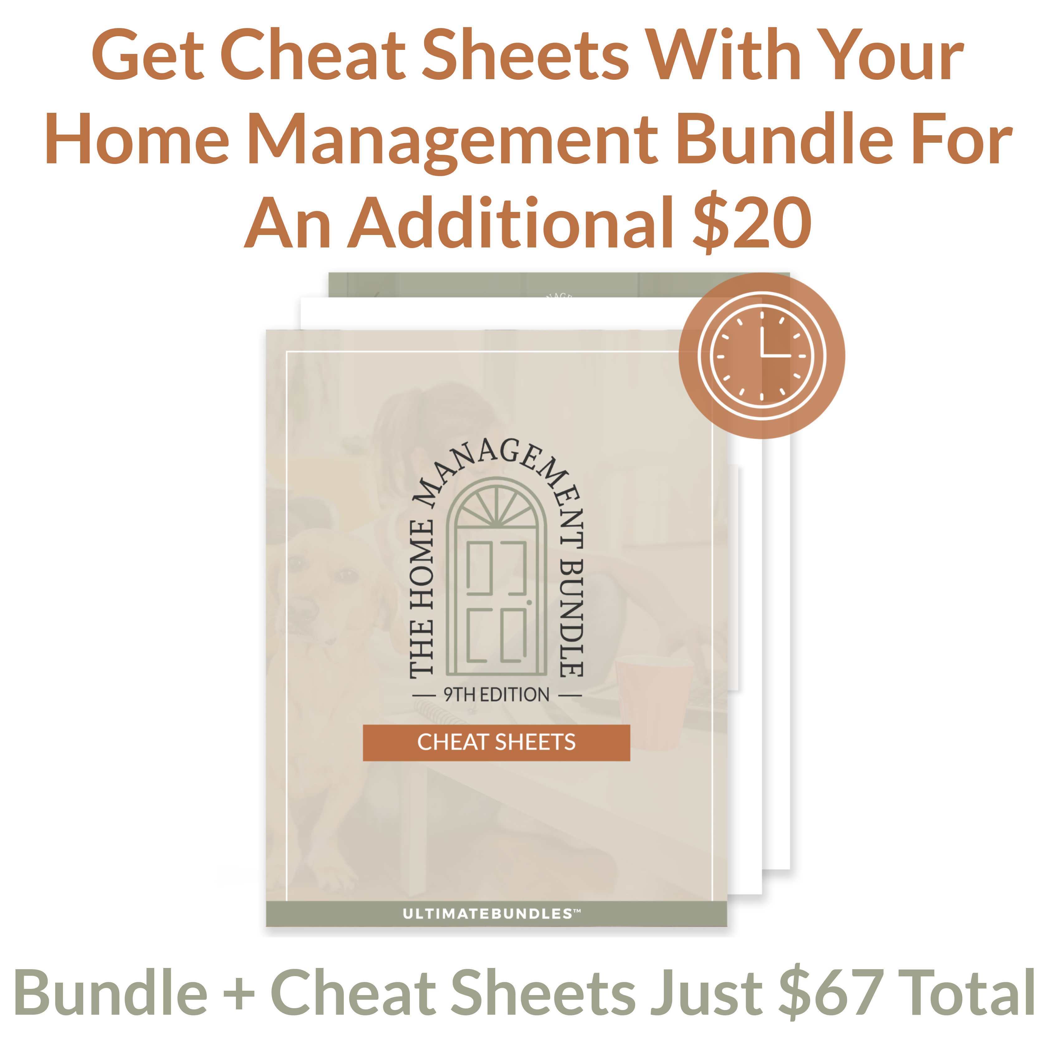 Get Cheat Sheets for your 2022 Home Management Bundle for just $20 more