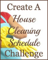 create a house cleaning schedule challenge