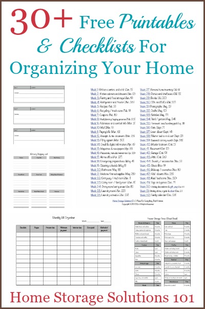 How To Get Organized: Printables & Checklists To Help You Get Started