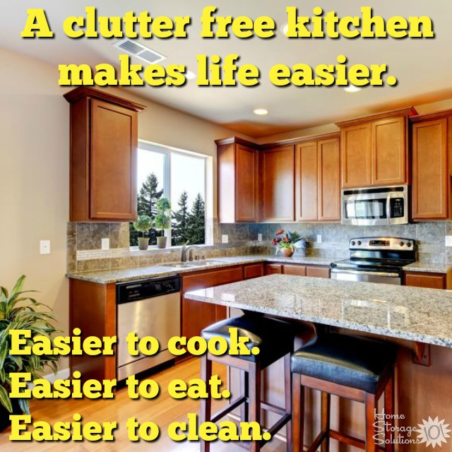 How a clutter free kitchen makes life easier {on Home Storage Solutions 101}