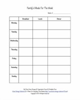 meal planner template