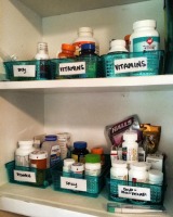 medication organizer baskets