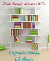 organize books challenge