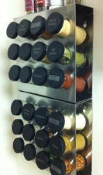 stainless steel spice rack