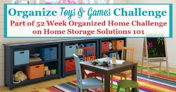 Organize Toys & Games Challenge