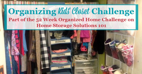 kid friendly closet organization