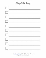 printable to do list