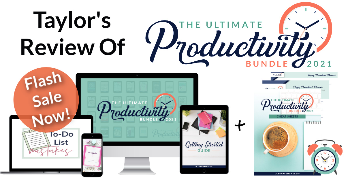 The Ultimate Productivity Bundle has 29 resources to help you with time management, goal setting, and productivity at work and home, including printables, eBooks and eCourses, that is worth more than $1,200, for just $37 {more information on Home Storage Solutions 101}