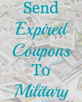 send expired coupons to military