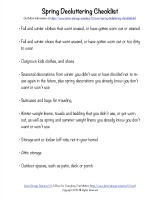 spring decluttering checklist