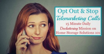 How to opt out and stop telemarketing calls