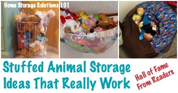 stuffed animal storage ideas