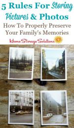 5 rules for storing pictures and photos to properly preserve your family's memories