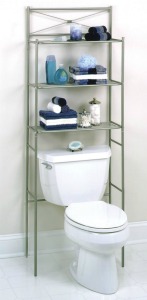 over toilet storage shelves