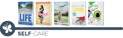 ultimate homemaking ebook bundle, self-care shelf