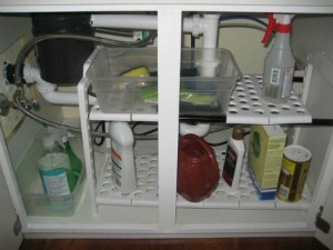 under sink shelf organizer