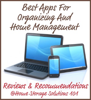 App store for organizing and home management