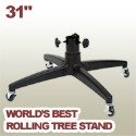31 inch rolling artificial Christmas tree stand