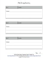 attic storage inventory form