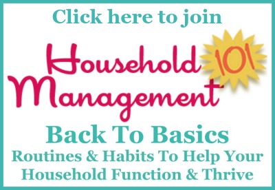 Click here to join the Household Management 101 Back to Basics Facebook group