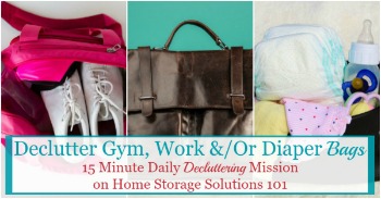 How to keep your bag clutter free and organized
