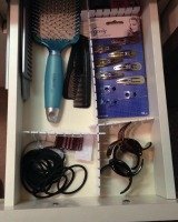 organized bathroom drawer