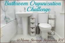 bathroom organization challenge